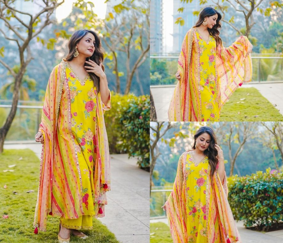 Take Cues From Hina Khan To Look Best In Multi-colored Kurta Set For Festive Season 885258