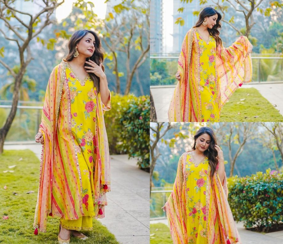 Take Cues From Hina Khan To Look Best In Multi-colored Kurta Set For Festive Season 885258