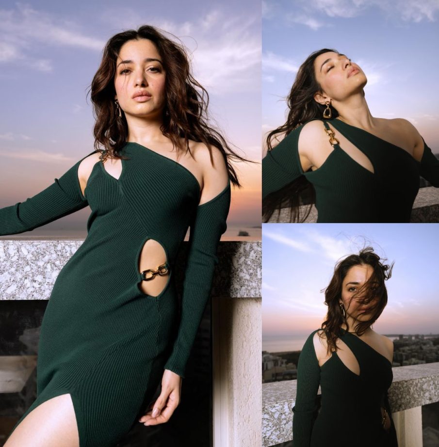 Tamannaah Bhatia Leaves Heart Racing In A Green Cut-Out Dress, See Pics 888429