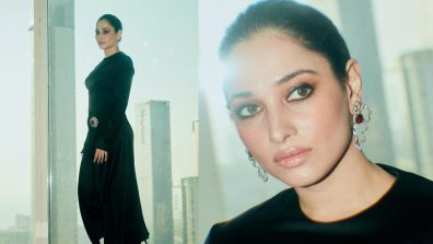 Tamannah Bhatia Sets Out Heart Racing In A Black Satin Dress; Check Now!
