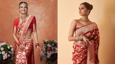 Tara Sutaria Or Samantha Ruth Prabhu: Who Looks Mesmerizing In Red Banarasi Saree?