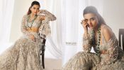 Tejasswi Prakash Makes A Regal Fashion Statement In A Champagne And Silver Lehenga Set