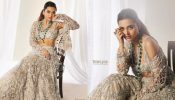 Tejasswi Prakash Makes A Regal Fashion Statement In A Champagne And Silver Lehenga Set 885705