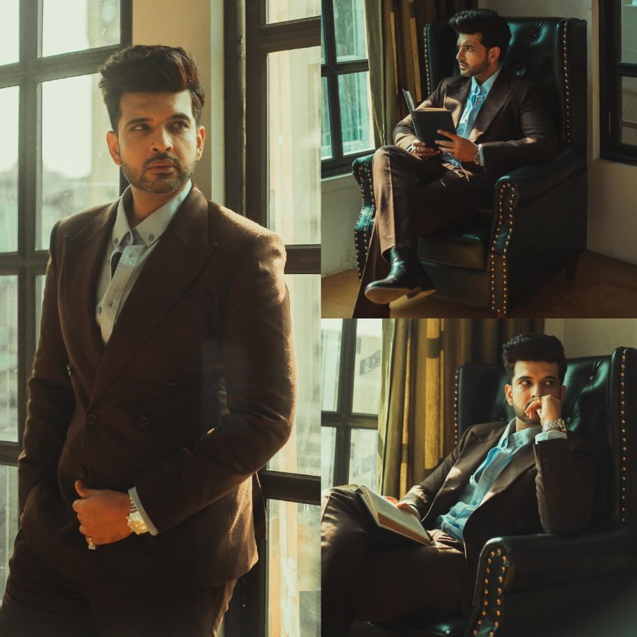 Trend Alert: Karan Kundrra’s Sets Fashion Bar High In A Brown Tuxedo Outfit 889254