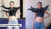 Urfi Javed Gives A Twist To Her Casual Look In Black Horn Top And Blue Jeans; Check Now!