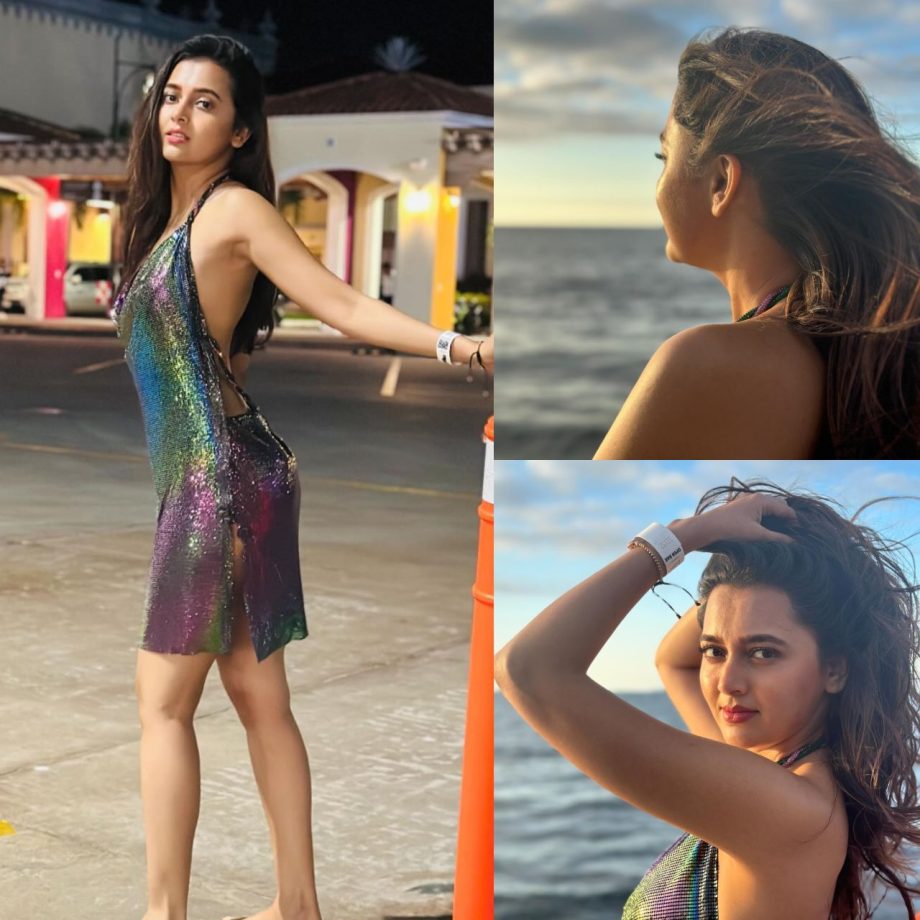 Vacay Goals: Tejasswi Prakash's Bold Fashion Move In Glittery Silhouette Steals The Spotlight 886651