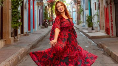 Vacay Vibe: Munmun Dutta Shows Her Sensational Style In A Red And Black Maxi Dress