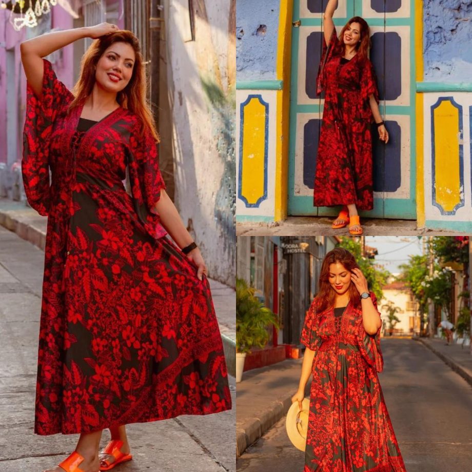 Vacay Vibe: Munmun Dutta Shows Her Sensational Style In A Red And Black Maxi Dress 885347