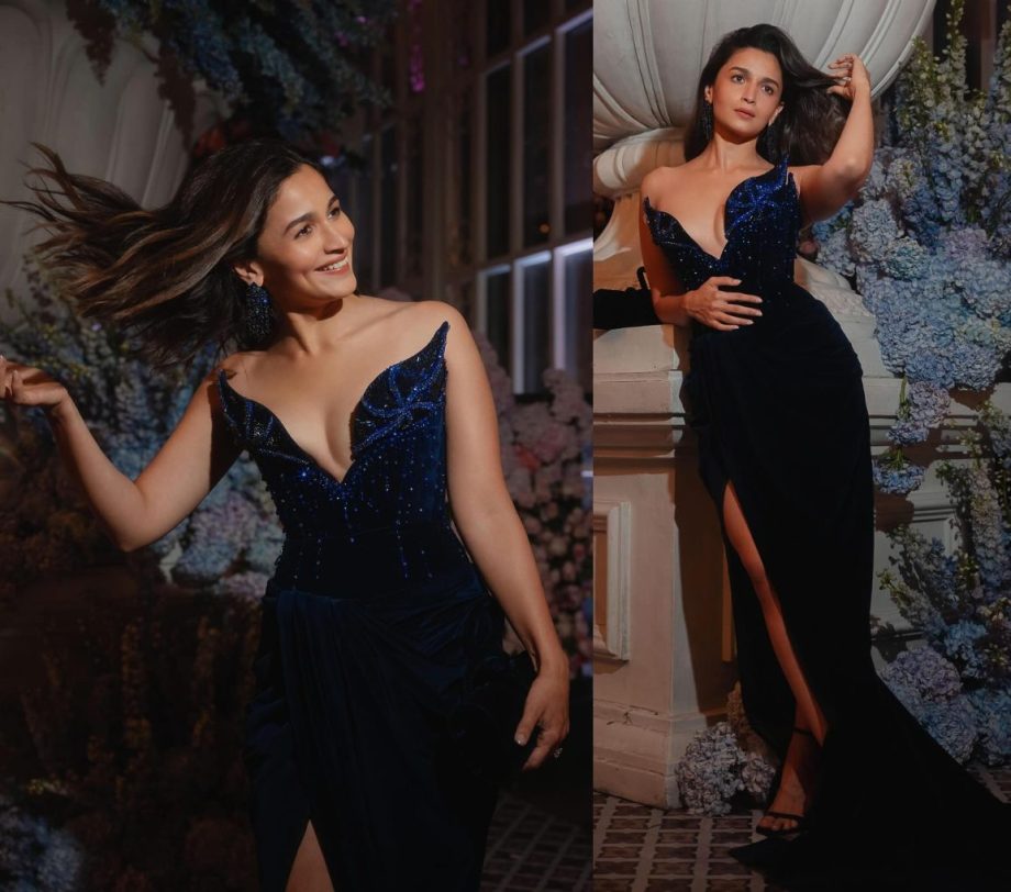 Vibe Check: Alia Bhatt Makes Real-Life Mermaid Moments In Black And Blue Train Gown 884895