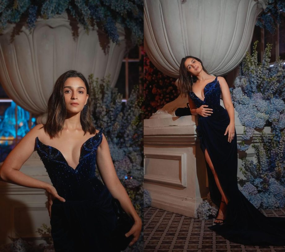 Vibe Check: Alia Bhatt Makes Real-Life Mermaid Moments In Black And Blue Train Gown 884894