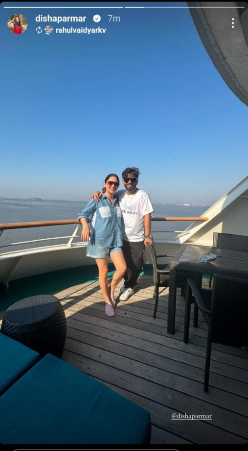A Sea-Faring Adventure: Disha Parmar and Rahul Vaidya's Family Vacation 890620