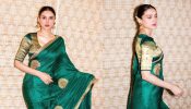 Aditi Rao Hydari looks Elegant in a Green Silk Bandhani Saree with Peacock Patterns and a Matching Blouse; See Pictures! 892405