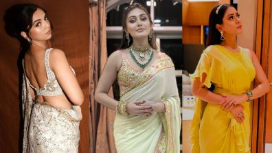Dazzling TV Divas Hiba Nawab, Ahsaas Channa and Shefali Jariwala show us how to Slay in Designer Sarees