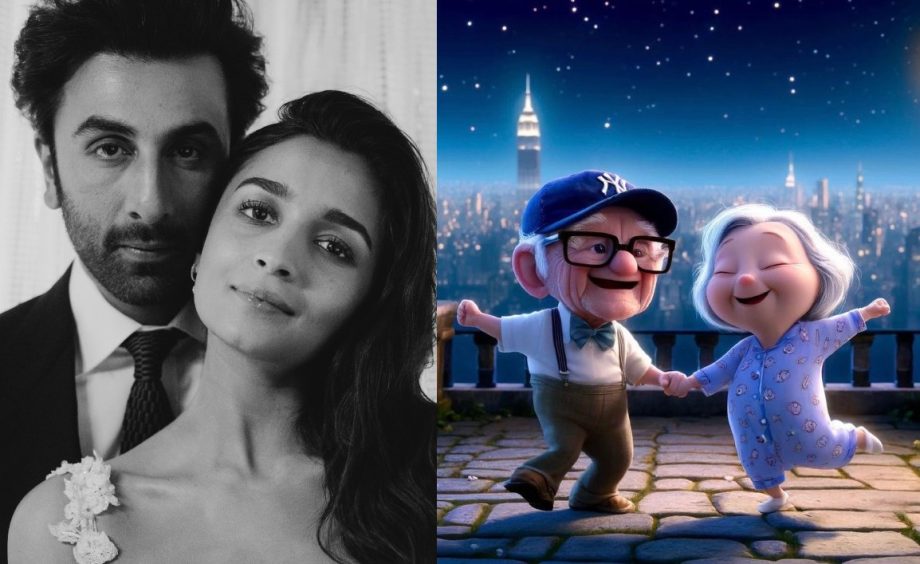 Alia Bhatt celebrated her 2nd wedding anniversary with Ranbir Kapoor by sharing monochrome photos and a cartoon of their future 891435