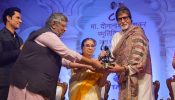 Amitabh  Bachchan Receives  The Lata Deenanath Mangeshkar Award