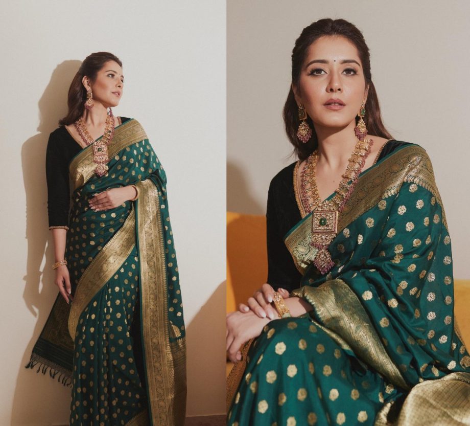 Anupama Parameswaran, Raashii Khanna & Samantha Prabhu: South Divas Radiate Grace Saree Looks 889719