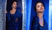 Anupama Parameswaran’s Timeless Beauty In A Captivating Blue And Black Printed Saree 890428