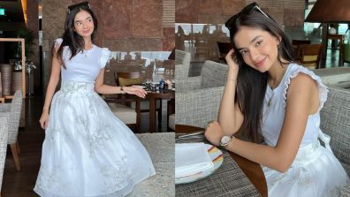 Anushka Sen Channelise Princess Vibes In A White Top And Printed Skirt, See Photos!