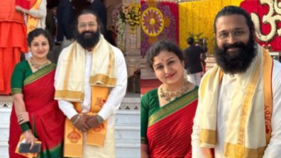 Rishab Shetty and wife Pragathi Shetty wish fans a Happy Ramnavami, saying, “May the blessings of Sri Rama be with you forever”!