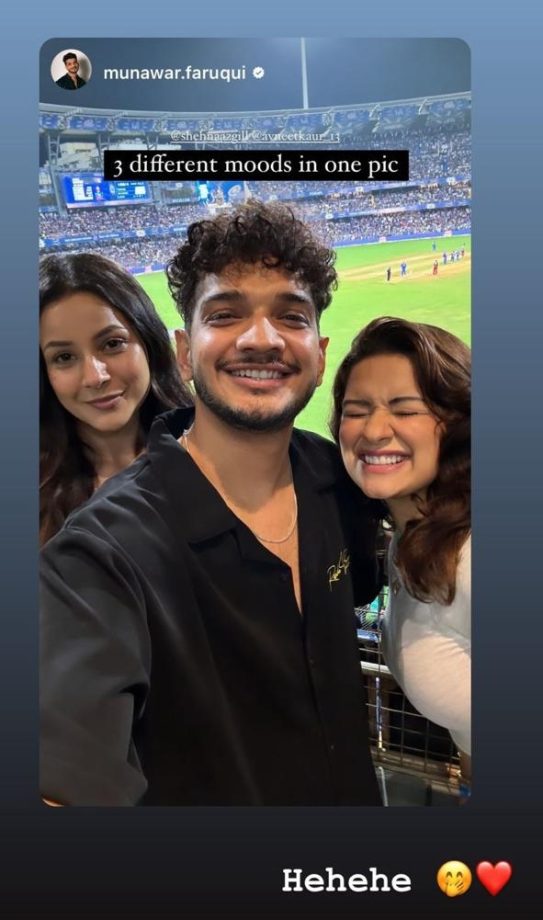 Avneet Kaur Is Hot In Crop Top & Denim, Enjoys IPL Match With Rumoured BF Raghav Sharma, Shehnaaz Gill & Munawar Faruqui 891169