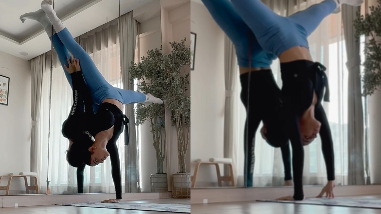 Balancing Act: Alaya F Sets New Fitness Standards With Impressive Handstand Workout! 889757