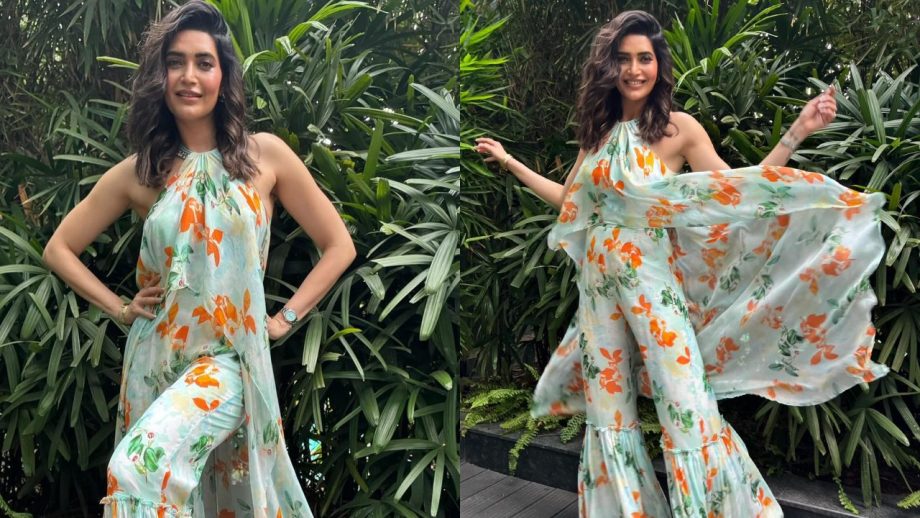 Blooming Beauty: Karishma Tanna Embraces Floral Chic In Stylish Jumpsuit 890868