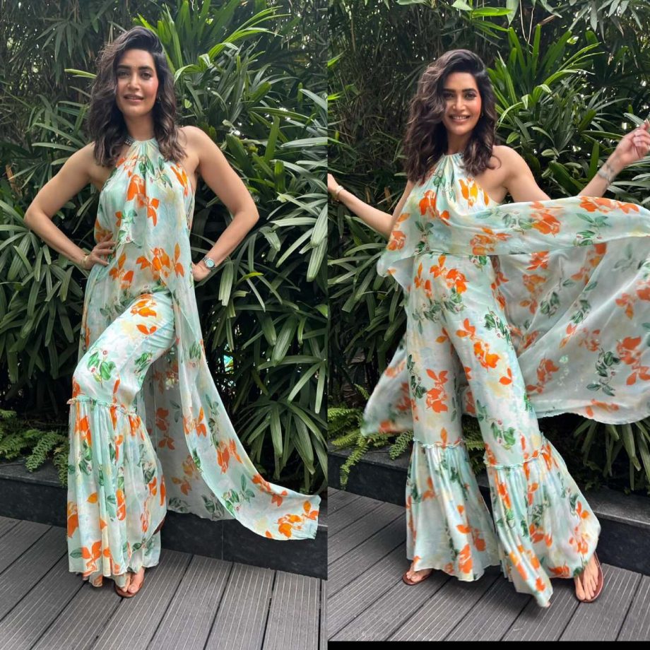 Blooming Beauty: Karishma Tanna Embraces Floral Chic In Stylish Jumpsuit 890867