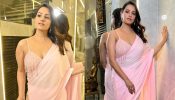 Blushing Beauty: Anita Hassanandani Exudes Regal Charm In A Striking Pink Saree 890532