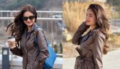 Casual Chic: Anushka Sen Elevates Everyday Style In A Blue Outfit With A Brown Jacket