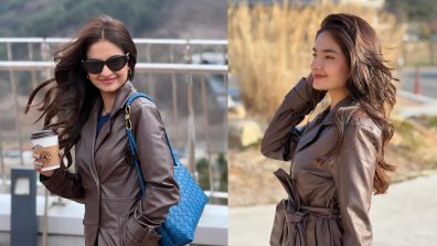 Casual Chic: Anushka Sen Elevates Everyday Style In A Blue Outfit With A Brown Jacket
