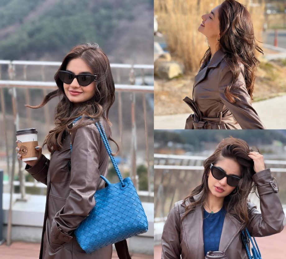 Casual Chic: Anushka Sen Elevates Everyday Style In A Blue Outfit With A Brown Jacket 890329