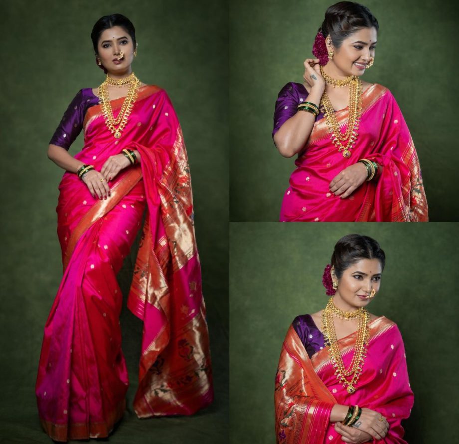 Celebrate Gudi Padwa in a Paithani Saree and Check Out The Styles of Marathi Actresses, From Sonalee Kulkarni to Prajakta Mali 890178
