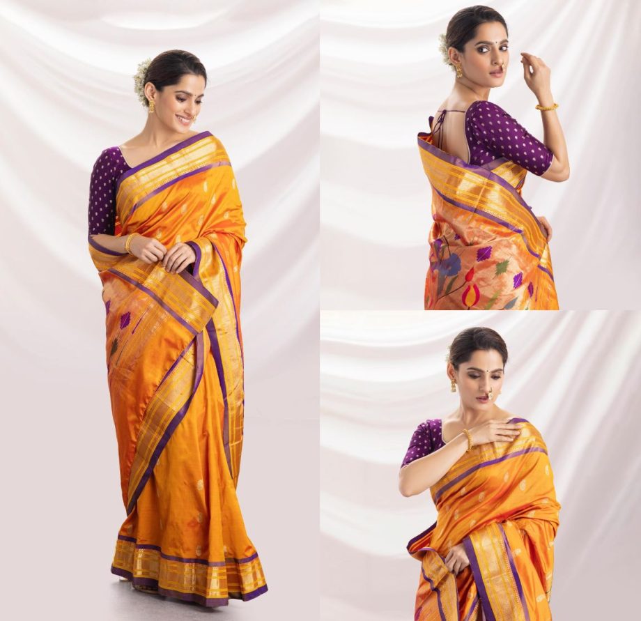 Celebrate Gudi Padwa in a Paithani Saree and Check Out The Styles of Marathi Actresses, From Sonalee Kulkarni to Prajakta Mali 890179