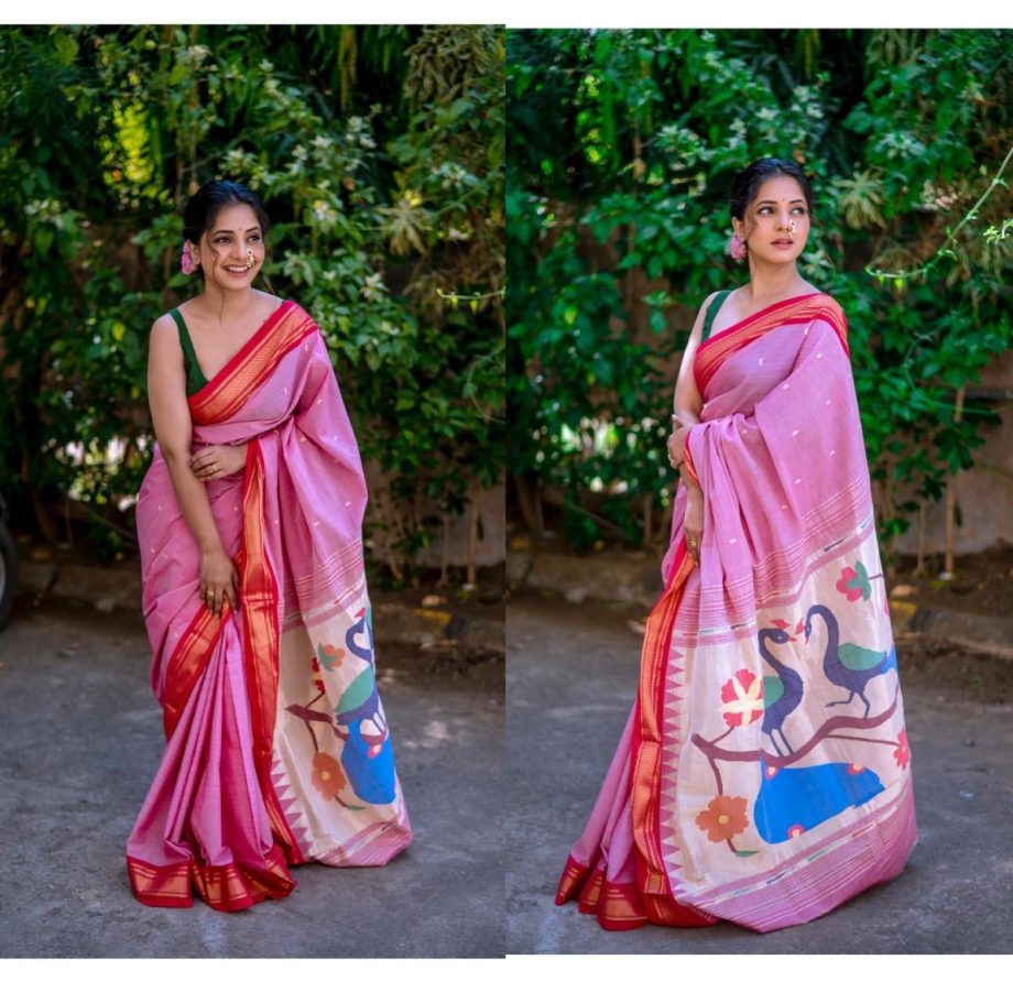 Celebrate Gudi Padwa in a Paithani Saree and Check Out The Styles of Marathi Actresses, From Sonalee Kulkarni to Prajakta Mali 890183