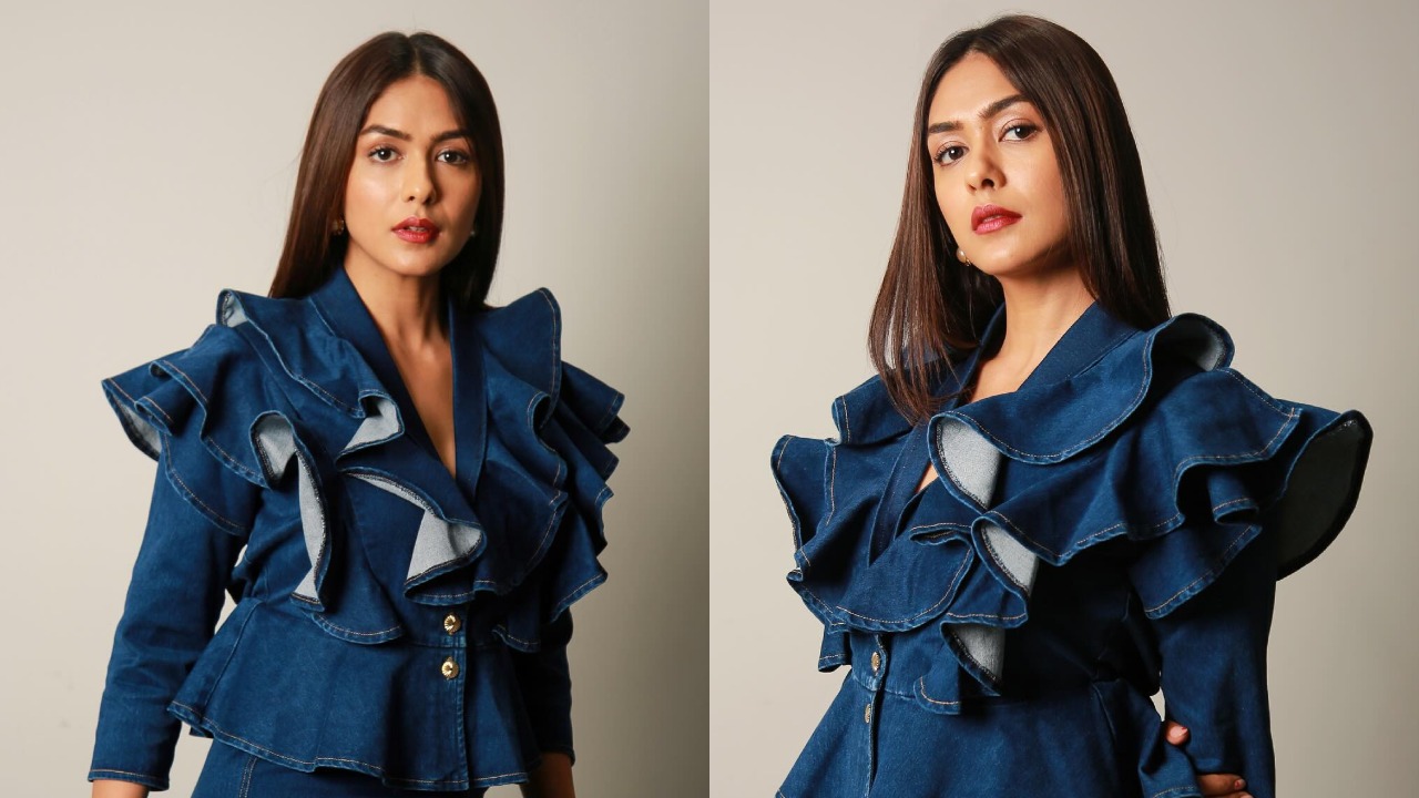 Check Out: Mrunal Thakur Nails The Trend In A Blue Denim Co-Ord Set 891335
