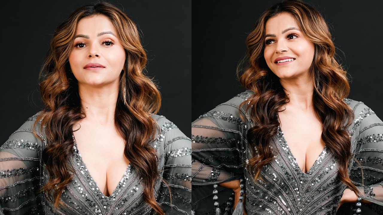 Dazzling Diva: Rubina Dilaik Stuns in a Grey Sequin Kaftan, Leaving the Internet Awestruck 893164