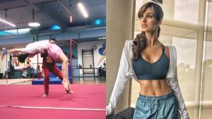 Disha Patani Nails Perfect Backflip In Her Workout Routine, Stebin Ben Gets Stunned 892501