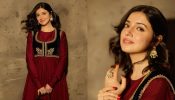 Divya Khossla Radiates Royalty in a Maroon Anarkali and Black Koti, See Photos!