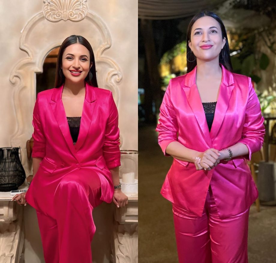 Divyanka Tripathi Looks Resplendent In A Satin Co-Ord Set; Looks The Perfect 'Gulabo' 890692