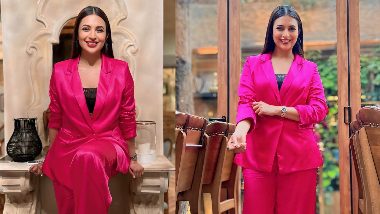 Divyanka Tripathi Looks Resplendent In A Satin Co-Ord Set; Looks The Perfect 'Gulabo' 890693