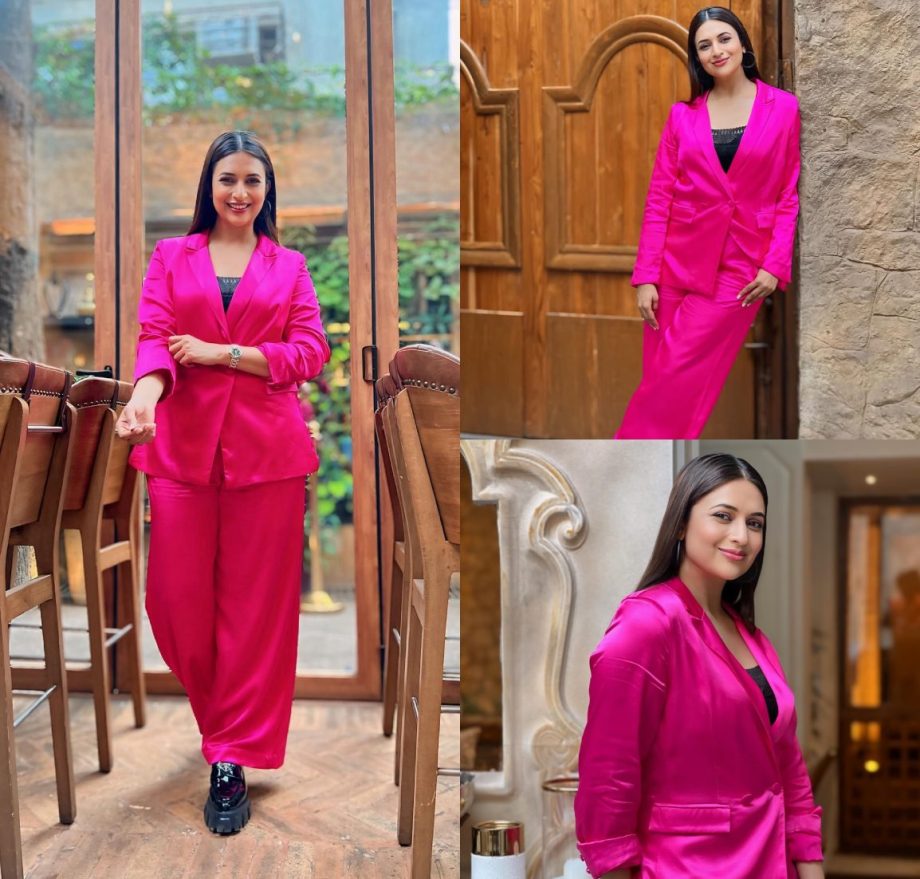 Divyanka Tripathi Looks Resplendent In A Satin Co-Ord Set; Looks The Perfect 'Gulabo' 890691