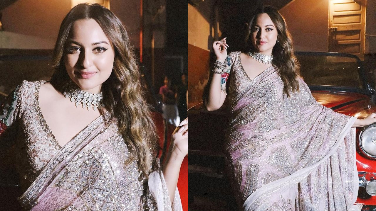 Ethereal Beauty: Sonakshi Sinha Exudes Elegance In An Elegant Blush Pink Saree 890480