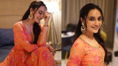 Ethereal Elegance: Surbhi Jyoti Is A Vision Of Beauty In A Floral Anarkali Set