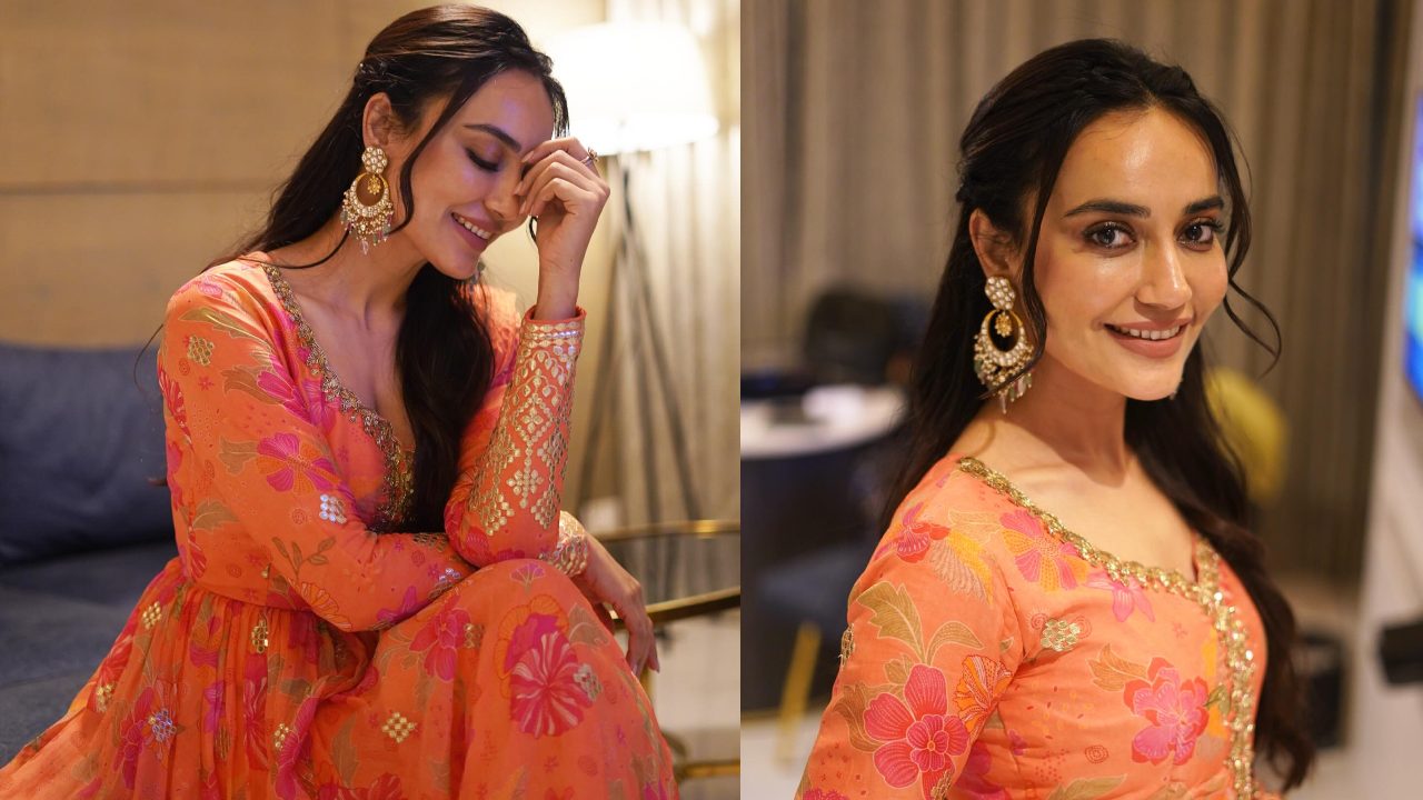 Ethereal Elegance: Surbhi Jyoti Is A Vision Of Beauty In A Floral Anarkali Set 890829