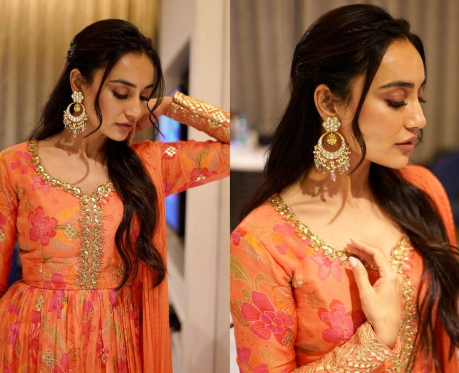 Ethereal Elegance: Surbhi Jyoti Is A Vision Of Beauty In A Floral Anarkali Set | IWMBuzz