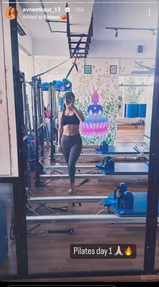 Fitness Inspiration: Avneet Kaur Flaunts Pilates Workout With Style! 890859
