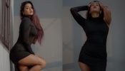 Garima Chaurasia Stuns In A Black One-Shoulder Dress That Highlights Her Hot Legs 890613