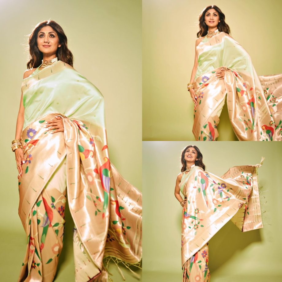 Get ready for Gudi Padwa with a Paithani saree, Just Like Bollywood Actresses Shilpa Shetty to Pooja Hegde 890373