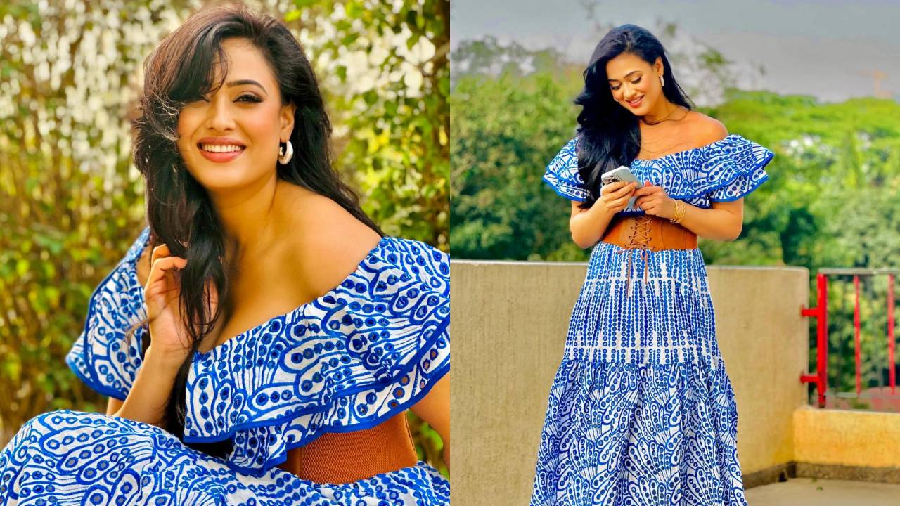 Get Ready This Summer Like Shweta Tiwari In Off-shoulder Maxi Dress 890717