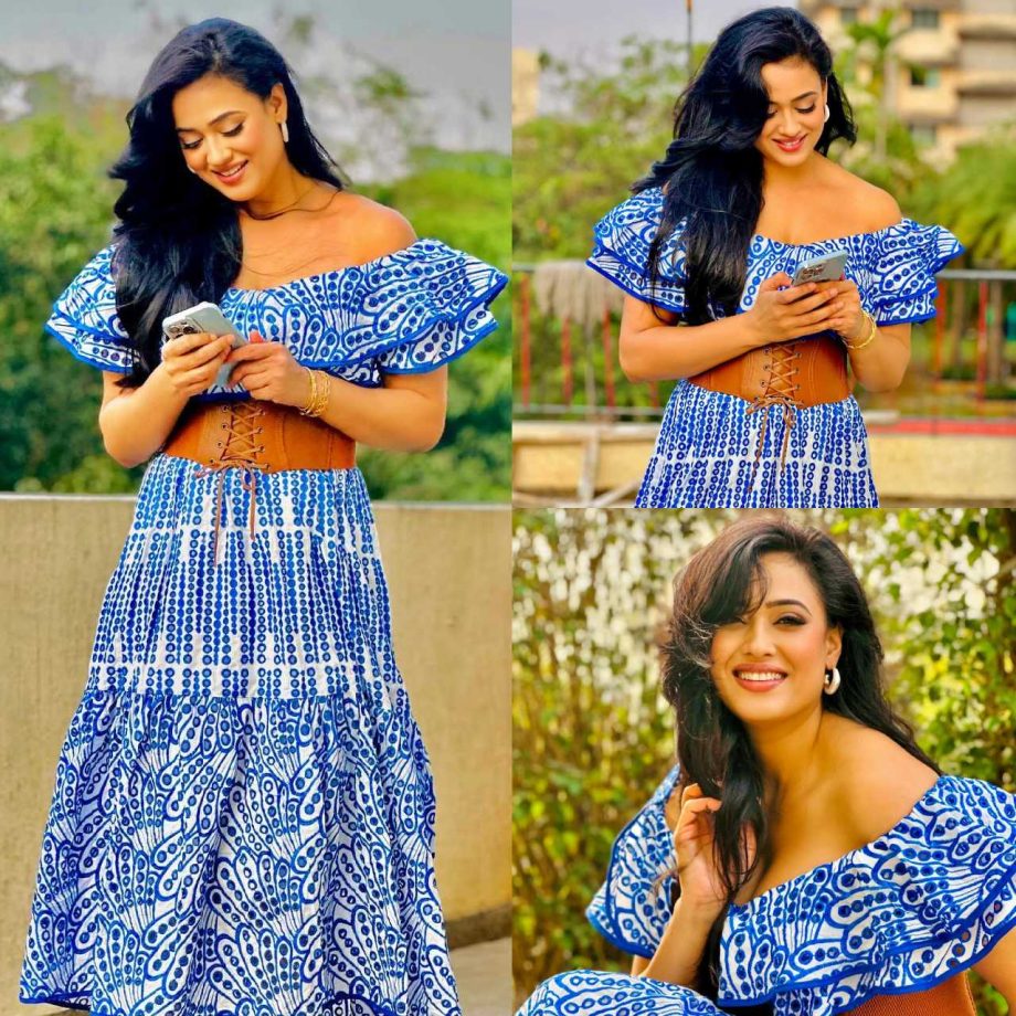 Get Ready This Summer Like Shweta Tiwari In Off-shoulder Maxi Dress 890716